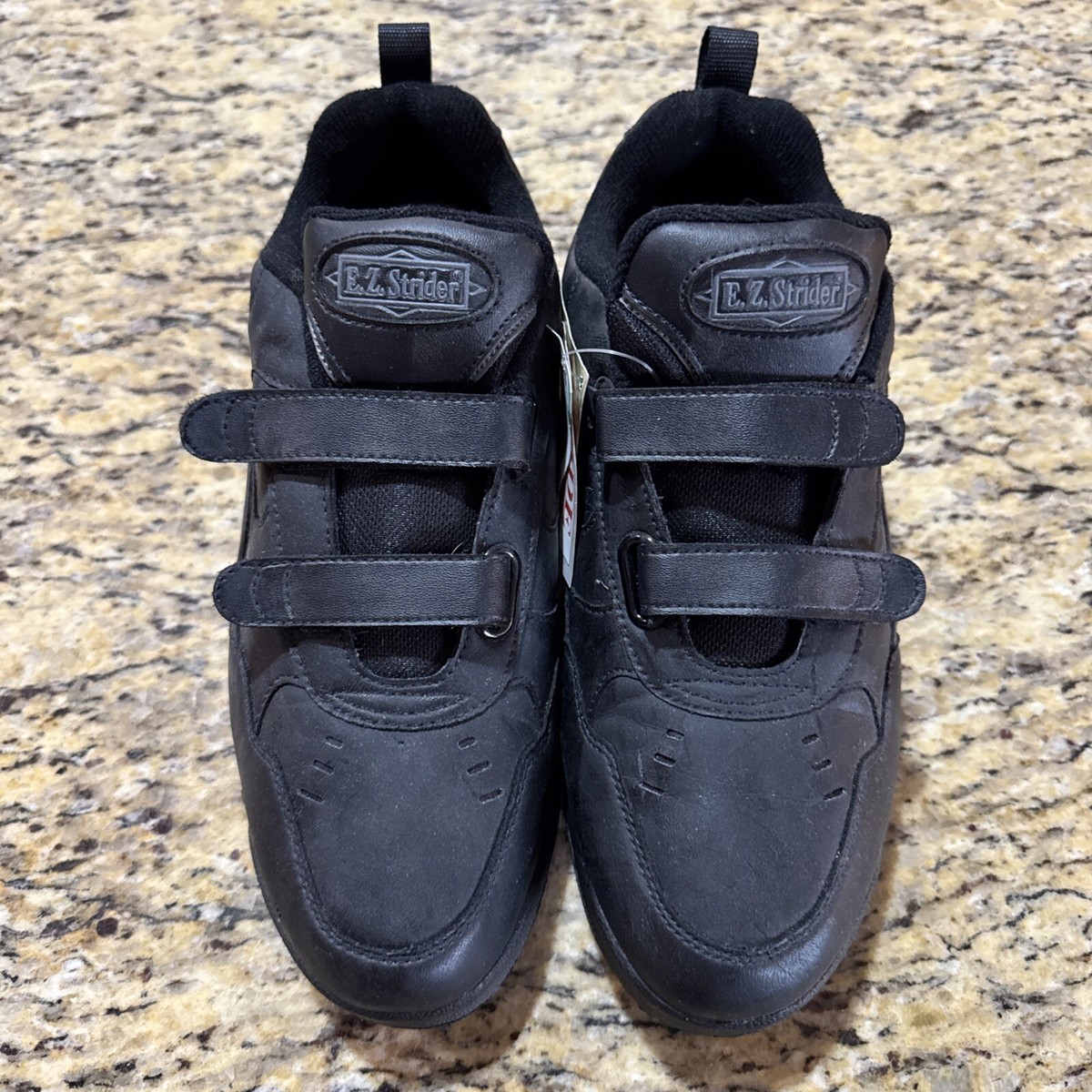 Mens EZ Strider Ultra-Zorb Walking Black Wide Comfort System 
