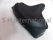 POLICE SOLO SEAT HARLEY GONNA IN PELLE nera Knucklehead Panhead Pala TC Bobber