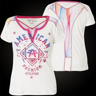 AMERICAN FIGHTER Affliction Damen T-Shirt Arlington Weiß