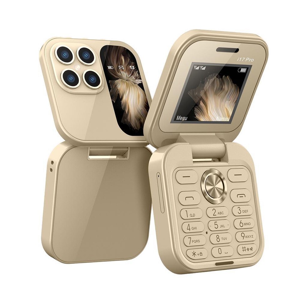 Flip button phone for the elderly 2G foreign language mobile phone Hot