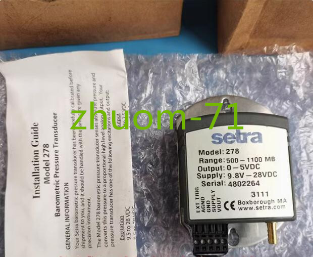 1PC Setra atmospheric pressure sensor pressure transmitter 278 500 ...