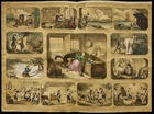 Rare 1853ca - Les enfants célèbres - Planche encyclopédique, scolaire, affiche