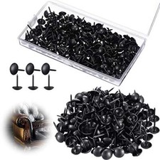 Upholstery Tacks, 7/16 Inch Decorative Furniture Tacks Thumb Tacks 200 Black