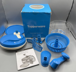 TUPPERWARE Quick Chef Pro System Blue Manual FOOD PROCESSOR Chopper