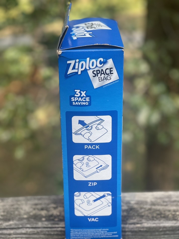 Ziploc Space Bag 4 Piece Bed & Linen Set 2x Extra Large Flats + 2x Jumbo Flats eBay