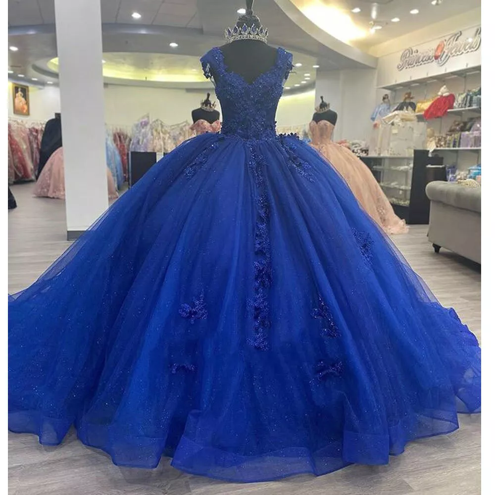 royal blue sweet 16 dresses