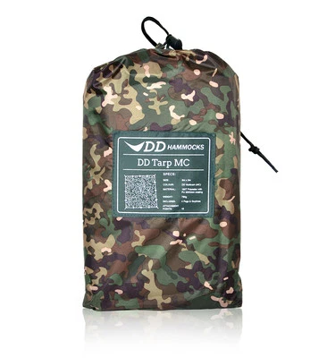 DD Tarp 3x3 - MC: Lightweight Camouflage Shelter for Hammocks & Solo Adventures