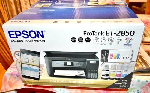 NEW Sealed In BoX EPSON ET-2850 EcoTank Wireless All In 1 Inkjet Printer Colour