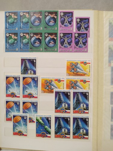 Soviet Era Stamps Block collection in Album Philatelic Space,Lenin,Nature,others - Picture 5 of 23