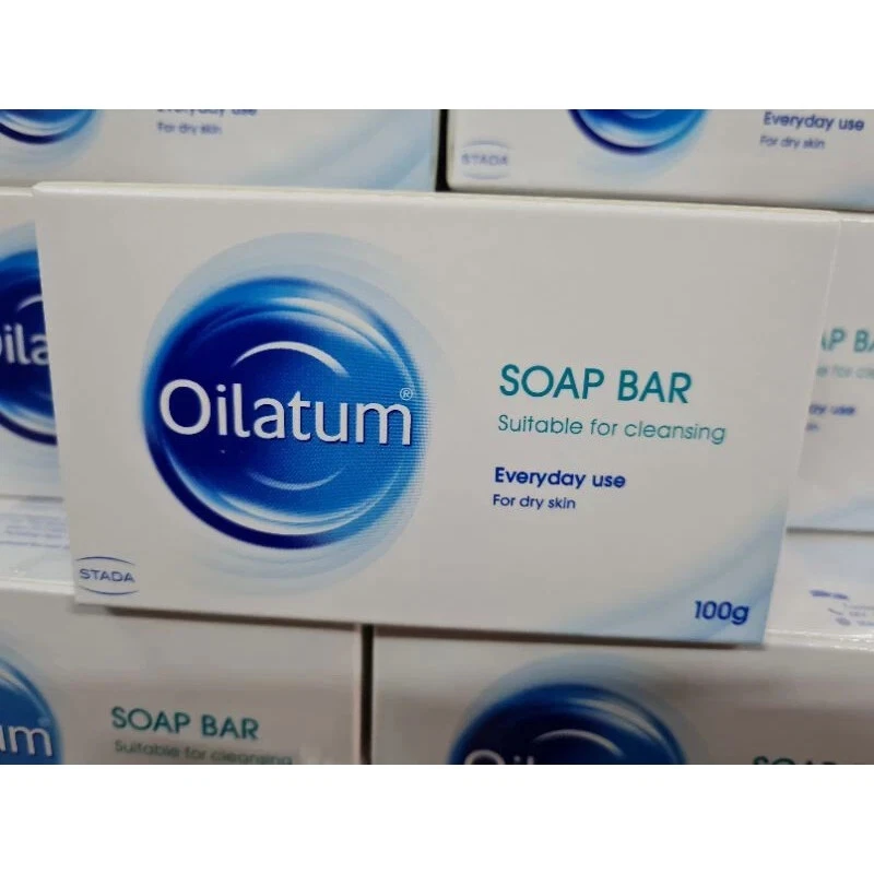 10 X Oilatum 肥皂棒 100 克干性皮肤温和洁面保湿 + 免费送货 — 第 3/4 张图片
