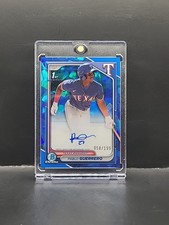 2024 Bowman Chrome Sapphire Pablo Guerrero 1st Prospect Auto /199 Texas Rangers 