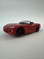 Tyco Magnum 440-X2 Wide Chassis Red Dodge Viper HO Slot Car Missing Rollbar