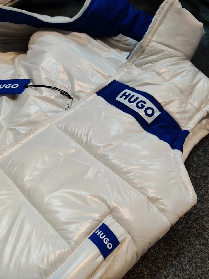 Hugo Sleeveless Down Jacket - White. ( All Sizes) - Image 2 of 4