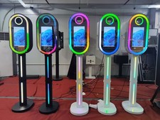 15.6 Inch Touch Screen DSLR Photo Booth Machine Oval Mirror Camera Remote