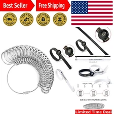 Durable 27-Piece Ring Sizer Measuring Kit - Perfect for Jewelry Professionals