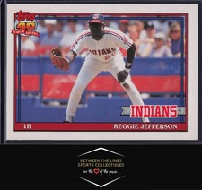 1991 Topps Traded #60T Reggie Jefferson Rookie Card RC Cleveland Indians. rookie card picture
