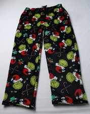 The Grinch Women's Drawstring Waist Pajama Sleep Pants JL3 Black Large