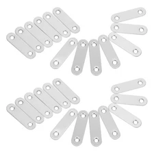 40 Pcs Stainless Steel Angle Brackets Corner Clamp Braces Heavy Duty