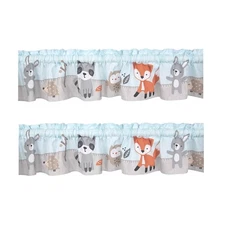 Bedtime Originals Woodland Friends Nursery/Child Window Valance 2-Pack