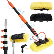 12FT Car Wash Brush with Long Handle Hose Attachment Telescopic 12 Ft/144 in