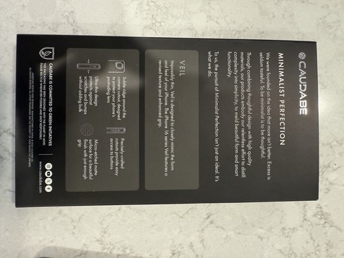 Voile Caudabe iPhone 16 Noir - Photo 2 sur 3