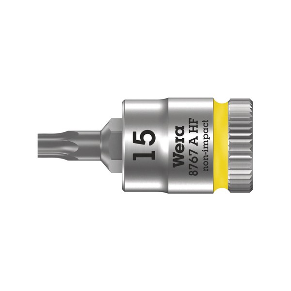 "Wera 8767 A Hf Tx Zyklop Bitnuss Mit 1/4\"-Antrieb Mit Haltefunktion Tx 15 X 28"-image