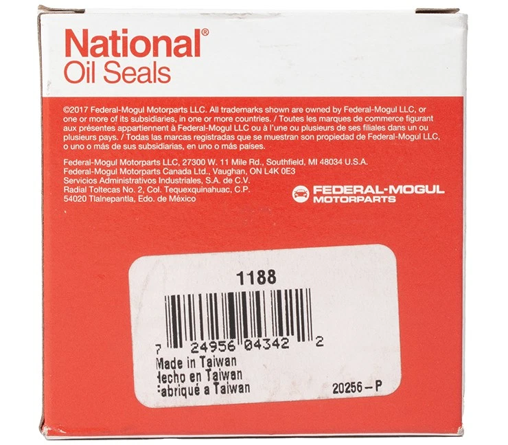 Sello de aceite interior delantero de repuesto National para Nissan 200SX modelo 1188 1977-1983 Foto 3 de 4