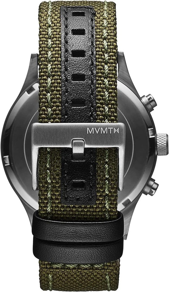 MVMT Reloj Cronógrafo Cuarzo para Hombre con Correa de Nylon Verde Oliva - 28000200-D Foto 2 de 4