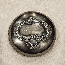 Antique Victorian Double Sided Silver Pin Cushion In Excellent Condition