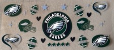 Philadelphia Eagles Football DIY Transfer Sticker Cup Wrap DIY Glasses Bottles