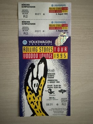 Rolling Stones   Original Konzertticket   Voodoo Lounge Tour 1995