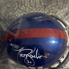 Tiki Barber Signed New York Giants Speed Mini Riddell Helmet — photo 2