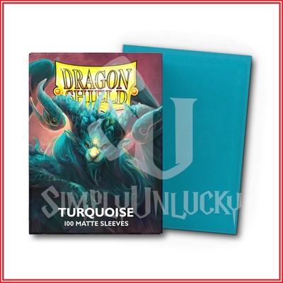 Turquoise Player's Choice 100 Matte Dragon Shield Sleeves Standard Size 
