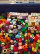 Beads Huge Lot of Assorted Plastic Craft Beads 4lbs /Organizer Case