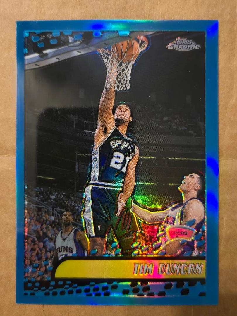 2002 Topps Chrome  TIM DUNCAN REFRACTOR #30