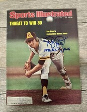 Sports Illustrated Magazine Signed By Randy Jones San Diego Padres 7/12/76