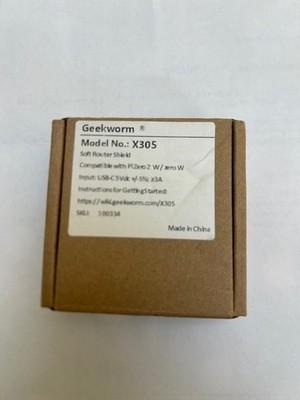 Geekworm X305 Soft Router Shield - geöffnet, nie benutzt - verpackt mit Anleitung