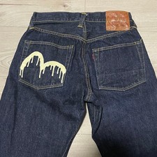 Jeans EVISU n.1 Special Drop Seagull Red Ear ottimo usato 32 denim raro