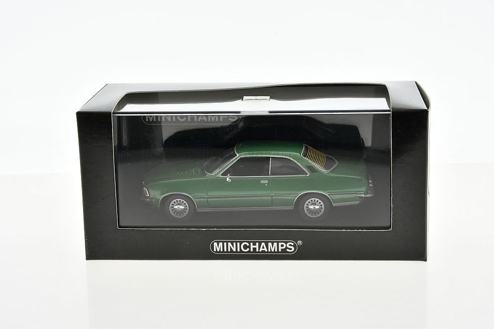 Opel Rekord D Coupe 1975 Minichamps 1:43, voiture de collection haut de gamme en metal