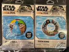 Star Wars The Mandalorian Beach Ball & Swim Ring Disney Swim Time Fun