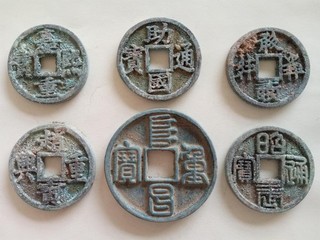 6Pcs Collect Ancient Chinese Bronze Statues