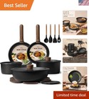 19pcs Pots and Pans Non Stick, Cookware Sets Detachable Handle, Induction Kit...