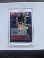 2023 Panini Donruss Optic UFC Nassourdine Imanov rated RC auto purple Encased