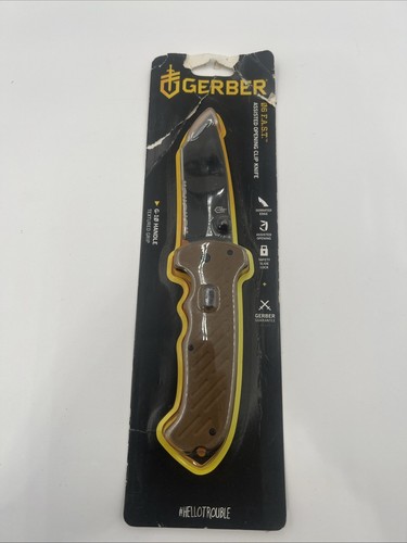 GERBER FAST 06 ASSIST OPEN TANTO BLADE FOLDING KNIFE New
