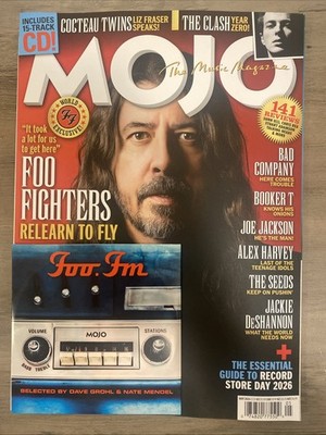 MOJO Magazine & CD May 2026 FOO FIGHTERS + Foo FM CD BAD COMPANY Booker T CLASH
