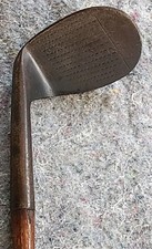 Antique A. Tooley Sons London RH Niblick Hickory Shaft Golf Club Hand Forged