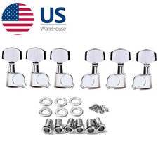 3R3L Guitar Machine Heads Tuning Pegs Sealed Tuners Chrome Universal Fit USA