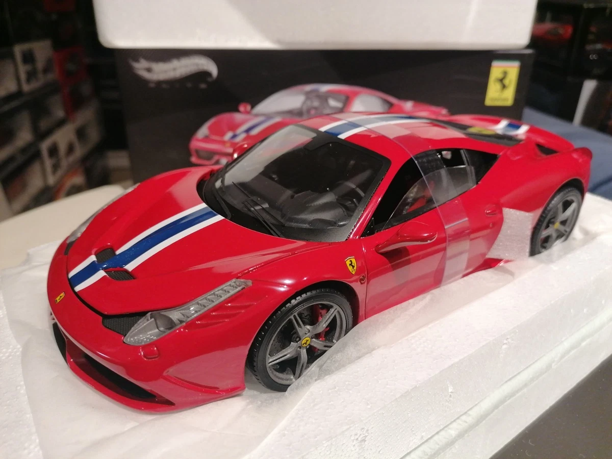 Hot Wheels Elite 1:43 - Model Sportwagen - Ferrari 458 Italia GT2 AF Corse - Le Mans 2011 Limited Edition Elite Serie Cod X5497