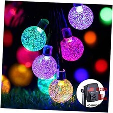 Solar String Lights Outdoor 100 Led 40 Feet Multi-Color Crystal 40FT Multicolor