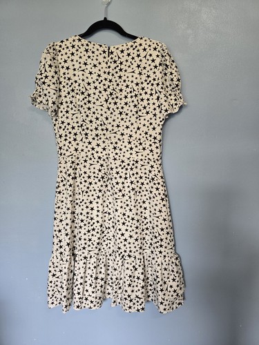 Vestido Karl Lagerfeld Paris Estampado de Estrellas Cintura Imperio Talla 10 - Imagen 3 de 10